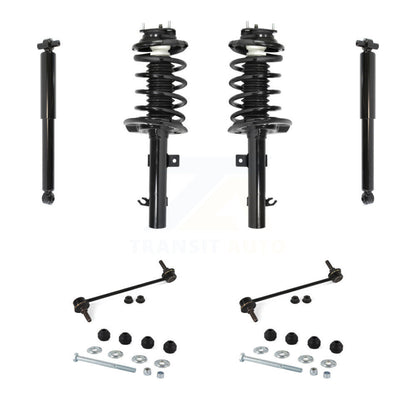 Complete Strut Rear Shock & TOR Bar Link Front Kit (8Pc) For Ford Focus