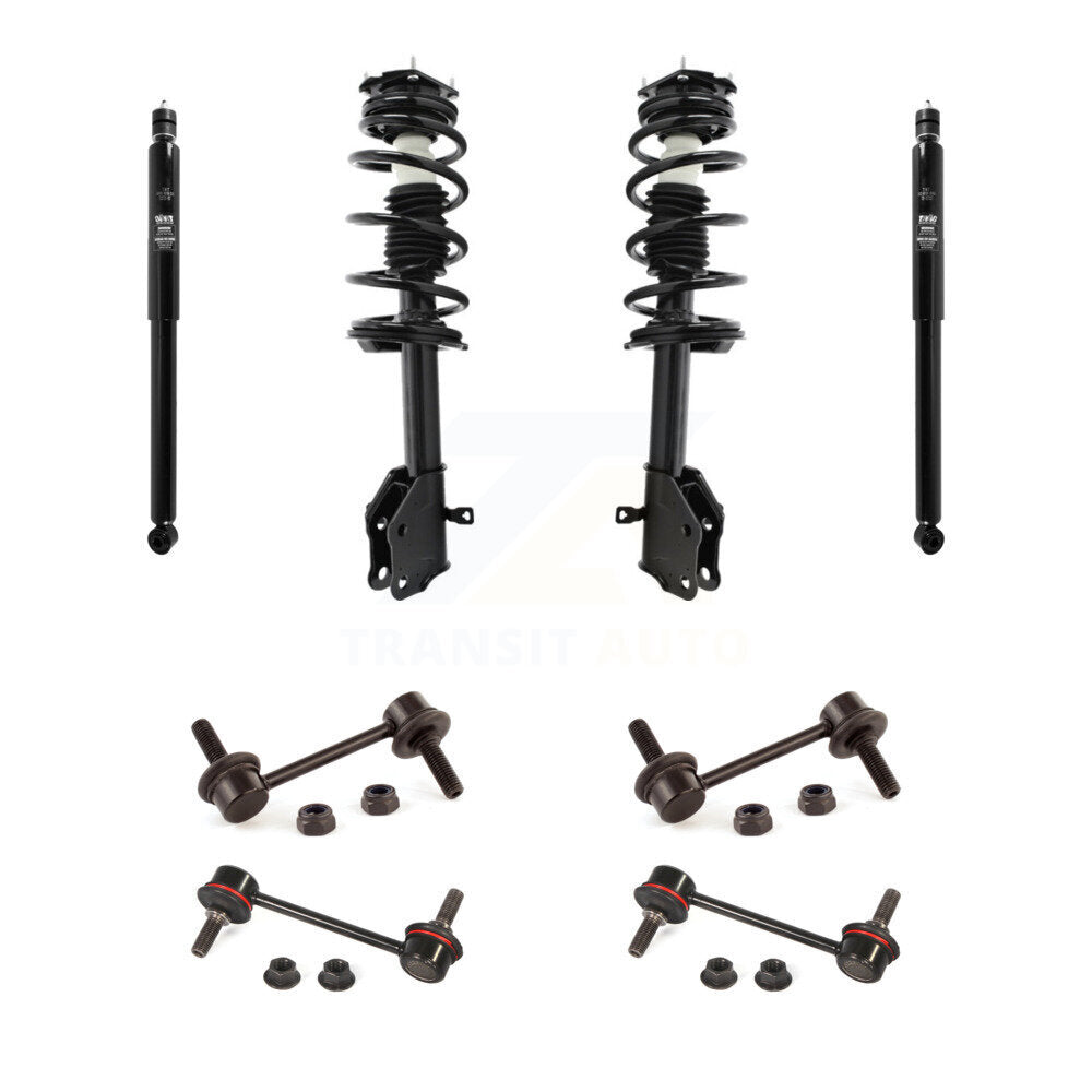Complete Strut Rear Shock & TOR Bar Link Front Kit (8Pc) For Ford Edge MKX