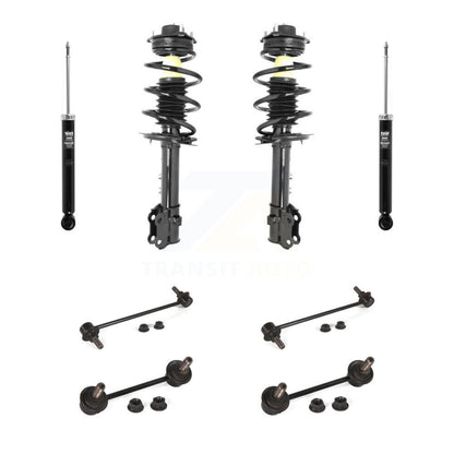 Complete Strut Rear Shock & TOR Bar Link Front Kit (8Pc) For Kia Sportage