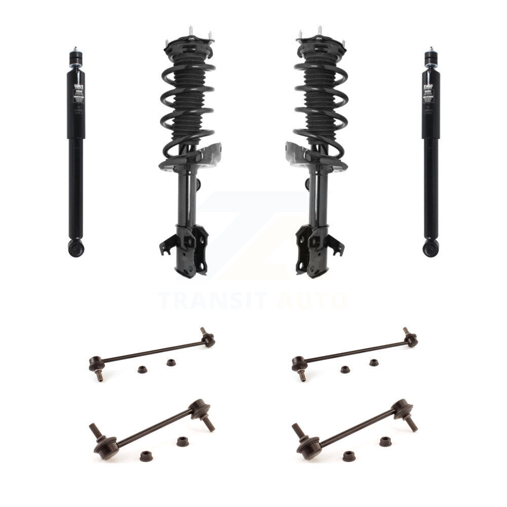 Complete Strut Rear Shock & TOR sway Bar Link Front Kit (8Pc) For Acura RDX