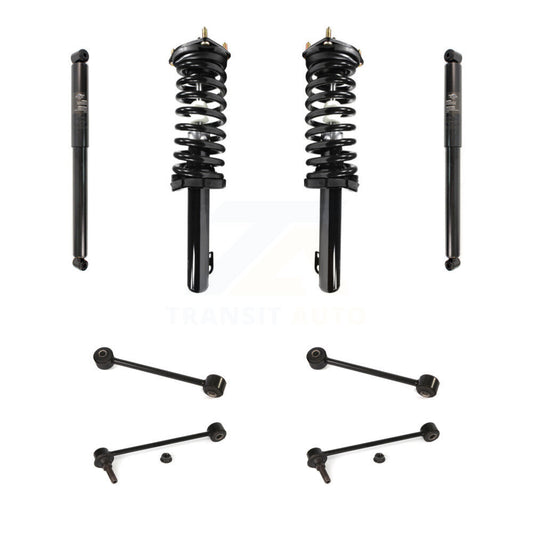 Complete Strut Rear Shock & TOR Bar Link Front Kit (8Pc) For Jeep Grand