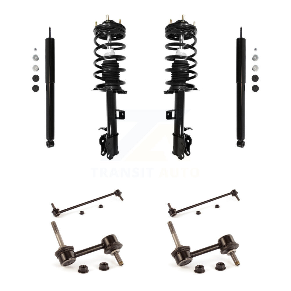 Complete Strut Rear Shock & TOR Bar Link Front Kit (8Pc) For Ford Escape