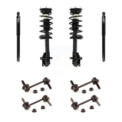 Complete Strut Rear Shock & TOR Bar Link Front Kit (8Pc) For Ford Edge MKX