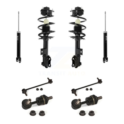 Complete Strut Rear Shock & TOR Bar Link Front Kit (8Pc) For Hyundai Sonata