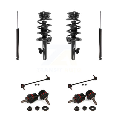 Complete Strut Rear Shock & TOR Bar Link Front Kit (8Pc) For Volvo S40 C30