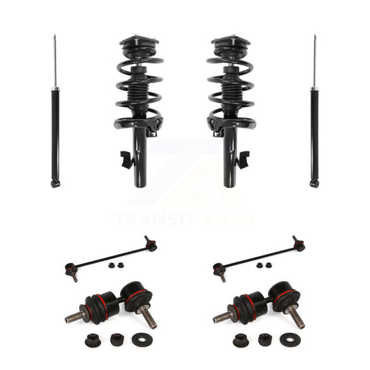 Complete Strut Rear Shock & TOR Bar Link Front Kit (8Pc) For Volvo S40 C30