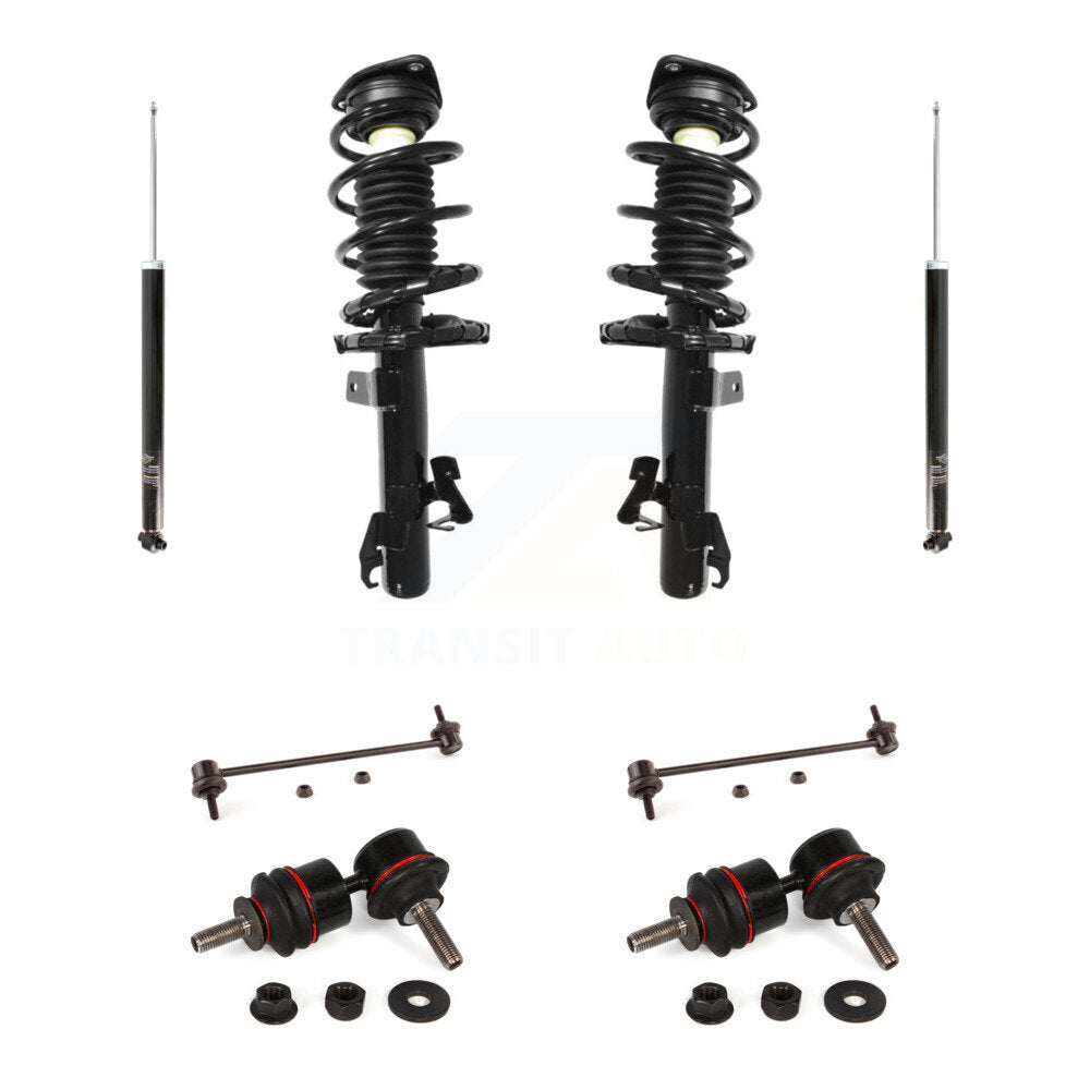 Complete Strut Rear Shock & TOR sway Bar Link Front Kit (8Pc) For Mazda 3 5