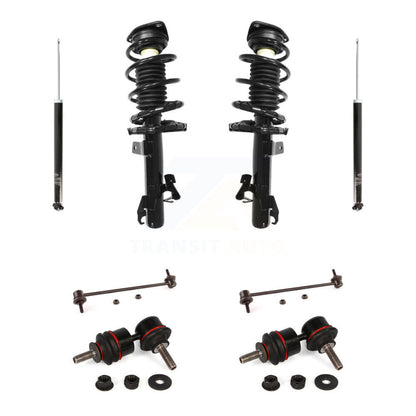 Complete Strut Rear Shock & TOR sway Bar Link Front Kit (8Pc) For Mazda 3 5