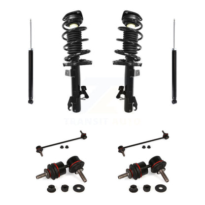 Complete Strut Rear Shock & TOR sway Bar Link Front Kit (8Pc) For Mazda 3