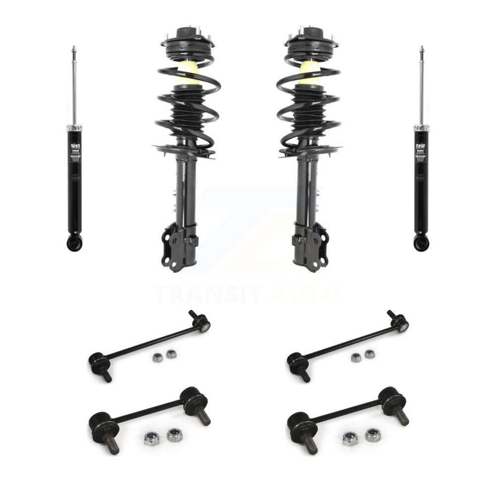 Complete Strut Rear Shock & TQ Bar Link Front Kit (8Pc) For Hyundai Tucson