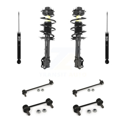 Complete Strut Rear Shock & TQ Bar Link Front Kit (8Pc) For Kia Sportage
