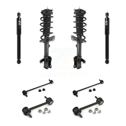 Complete Strut Rear Shock & TQ Bar Link Front Kit (8Pc) For 07-12 Acura RDX