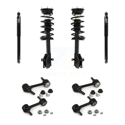 Complete Strut Rear Shock & TQ Bar Link Front Kit (8Pc) For Ford Edge MKX