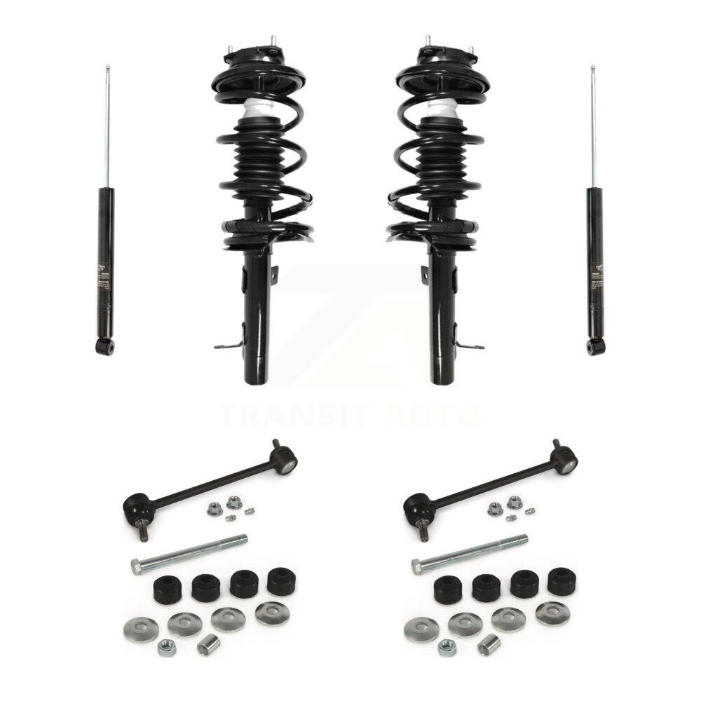 Complete Strut Rear Shock & TQ sway Bar Link Front Kit (8Pc) For Ford Focus