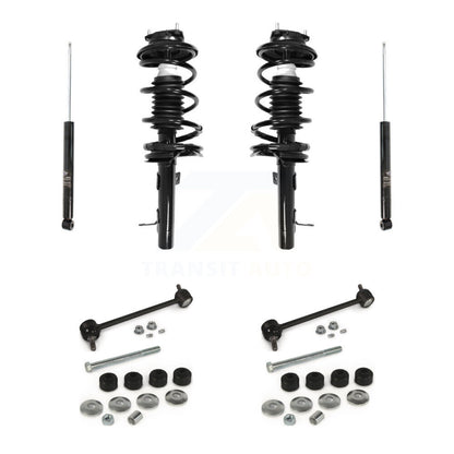 Complete Strut Rear Shock & TQ sway Bar Link Front Kit (8Pc) For Ford Focus