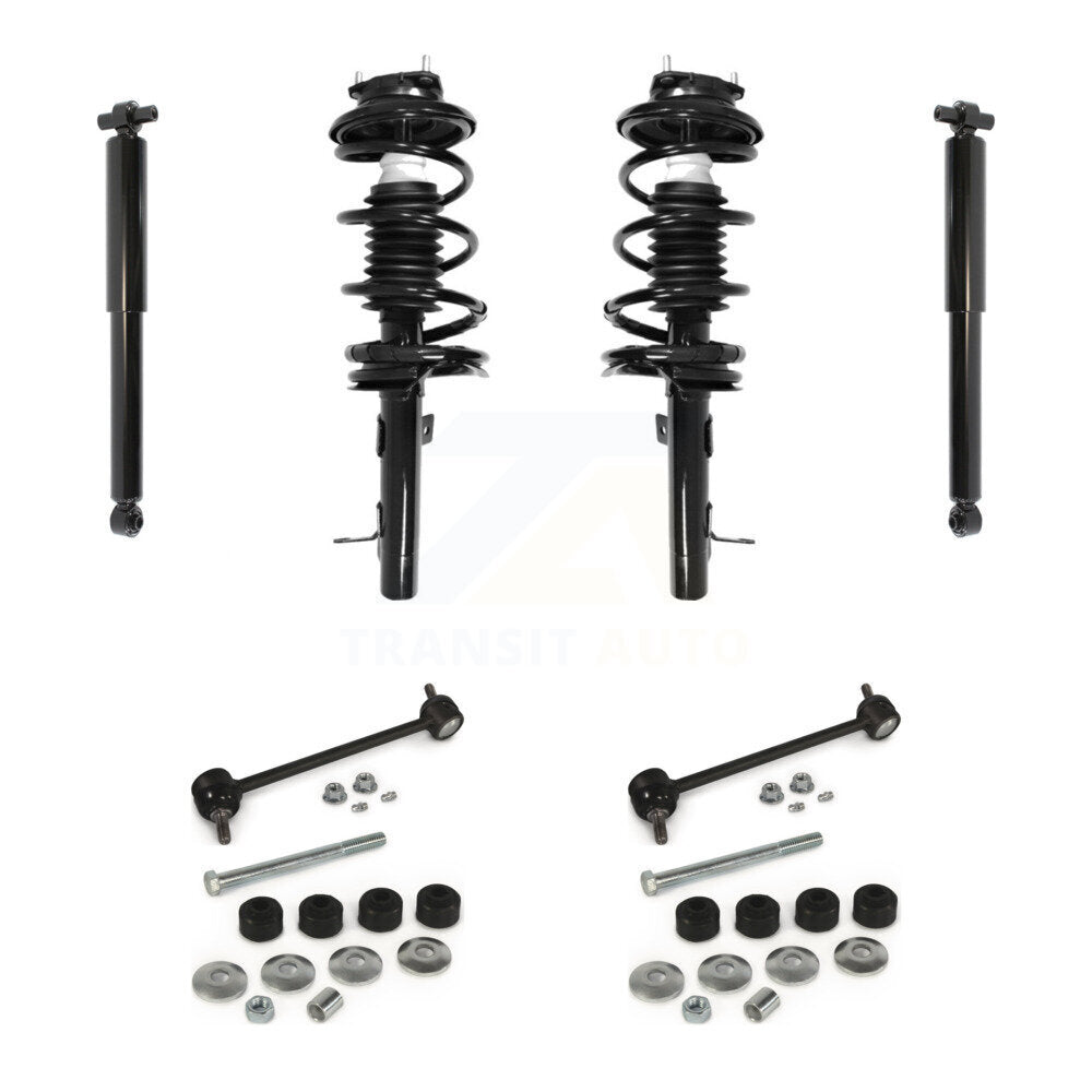 Complete Strut Rear Shock & TQ sway Bar Link Front Kit (8Pc) For Ford Focus
