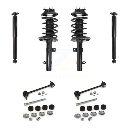 Complete Strut Rear Shock & TQ sway Bar Link Front Kit (8Pc) For Ford Focus