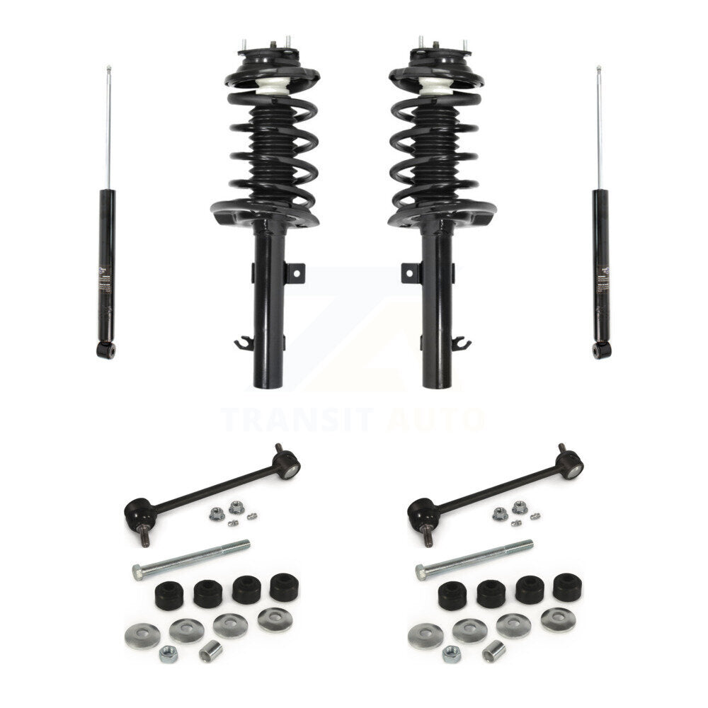 Complete Strut Rear Shock & TQ sway Bar Link Front Kit (8Pc) For Ford Focus