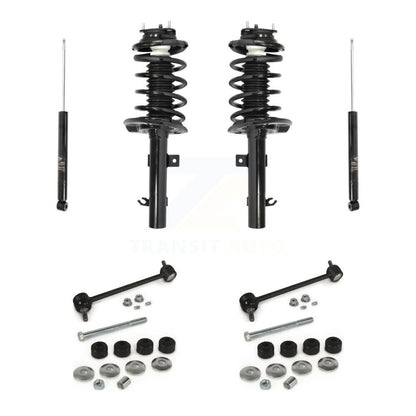 Complete Strut Rear Shock & TQ sway Bar Link Front Kit (8Pc) For Ford Focus