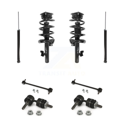 Complete Strut Rear Shock & TQ Bar Link Front Kit (8Pc) For Volvo S40 C30