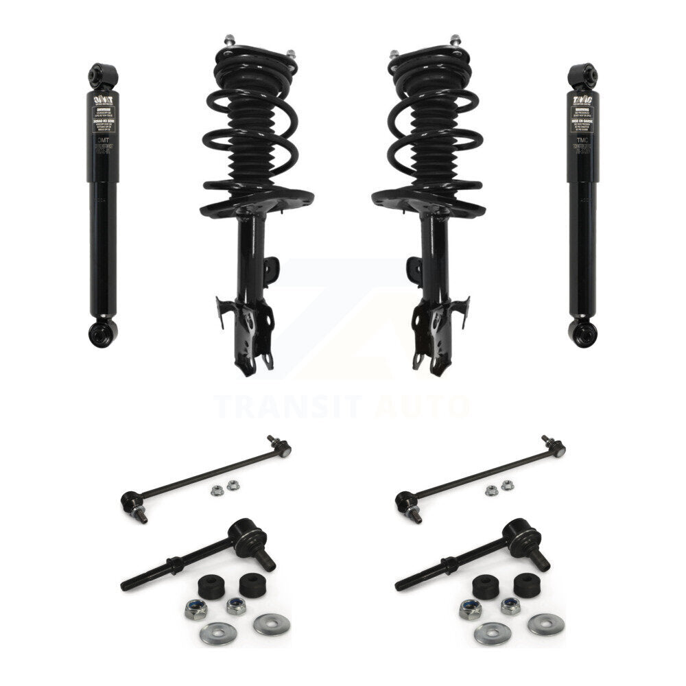 Complete Strut Rear Shock & TQ Bar Link Front Kit (8Pc) For Toyota RAV4