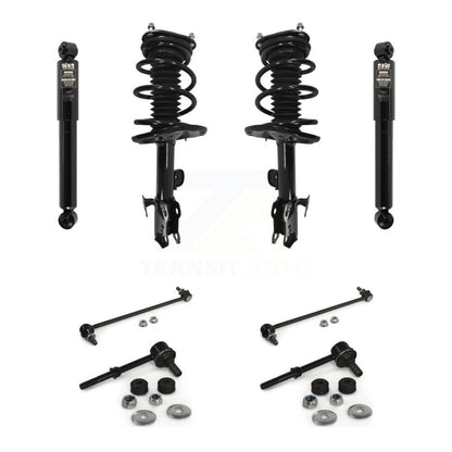 Complete Strut Rear Shock & TQ Bar Link Front Kit (8Pc) For Toyota RAV4