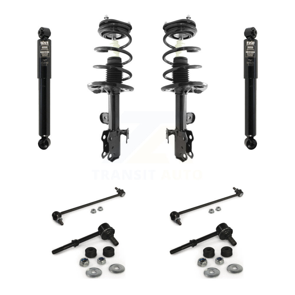 Complete Strut Rear Shock & TQ Bar Link Front Kit (8Pc) For Toyota RAV4