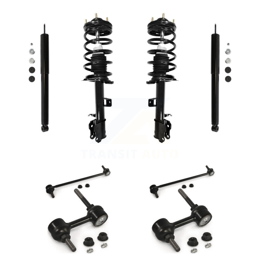 Complete Strut Rear Shock & TQ Bar Link Front Kit (8Pc) For Ford Escape