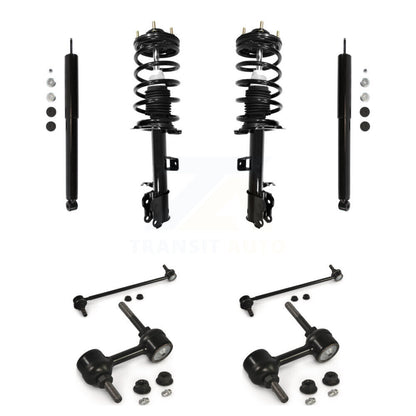 Complete Strut Rear Shock & TQ Bar Link Front Kit (8Pc) For Ford Escape