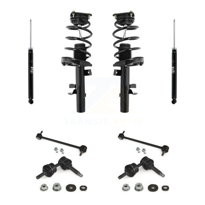 Complete Strut Rear Shock & TQ sway Bar Link Front Kit (8Pc) For Ford Focus