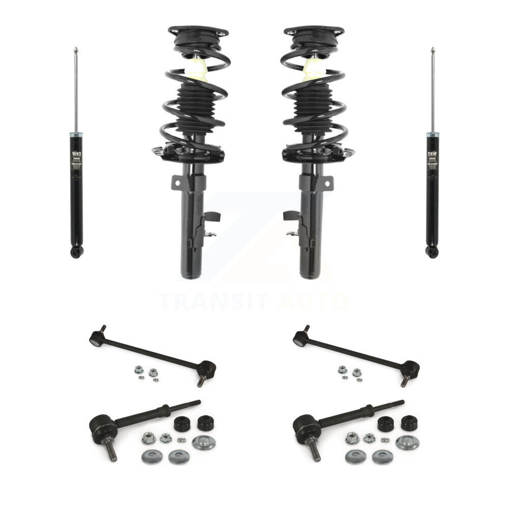 Complete Strut Rear Shock & TQ Bar Link Front Kit (8Pc) For Ford Escape