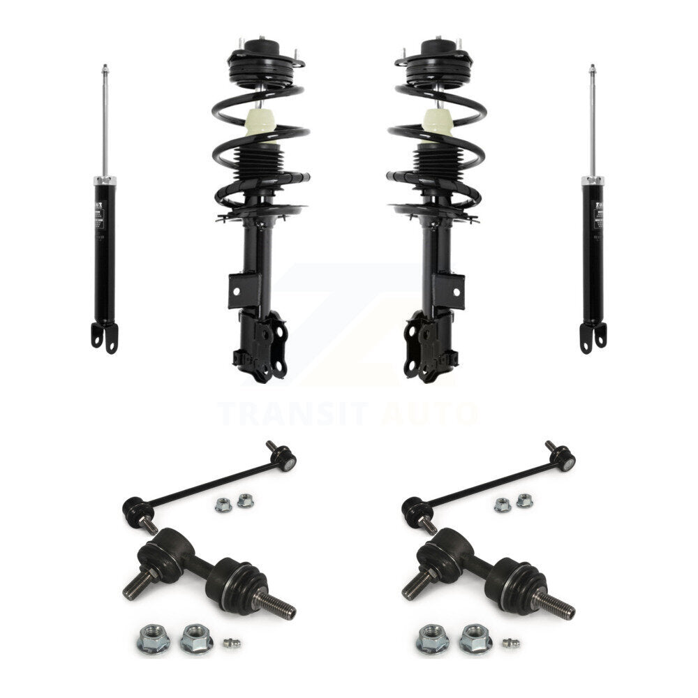 Complete Strut Rear Shock & TQ Bar Link Front Kit (8Pc) For Hyundai Sonata
