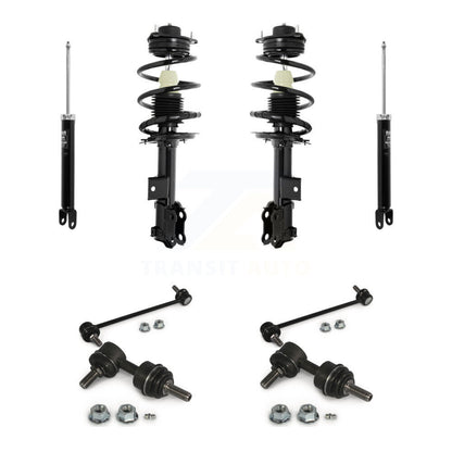 Complete Strut Rear Shock & TQ Bar Link Front Kit (8Pc) For Hyundai Sonata