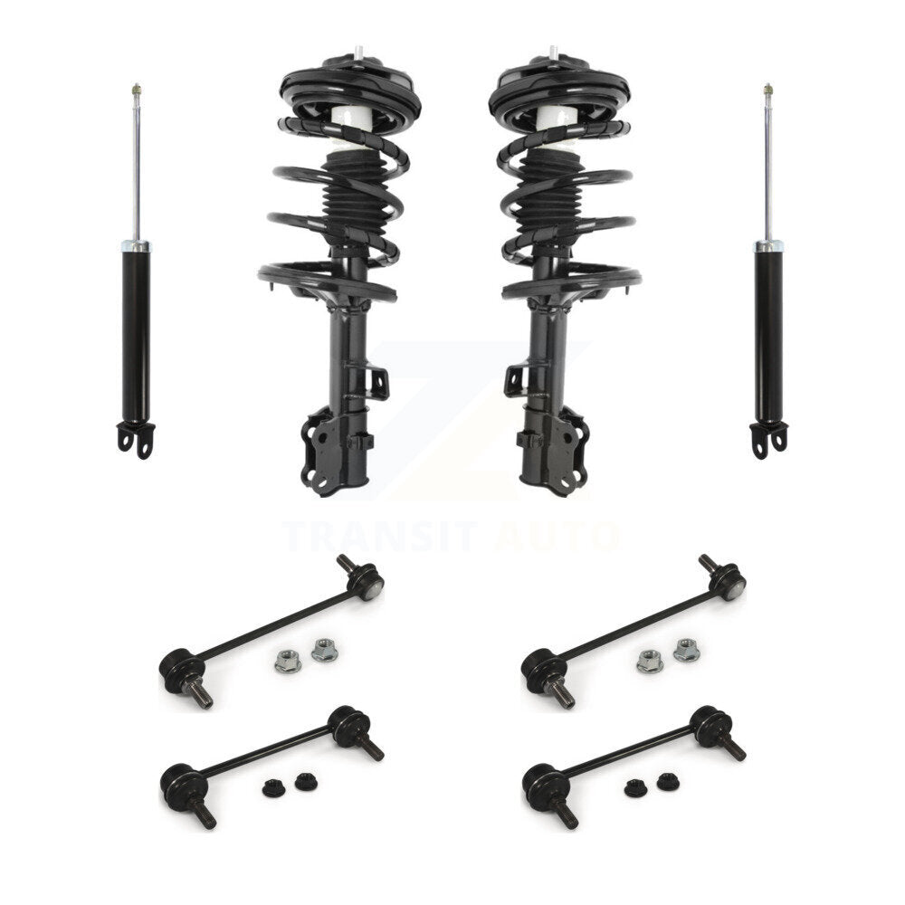 Complete Strut Rear Shock & TQ sway Bar Link Front Kit (8Pc) For Kia Rondo