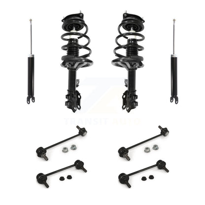 Complete Strut Rear Shock & TQ Bar Link Front Kit (8Pc) For Hyundai Elantra