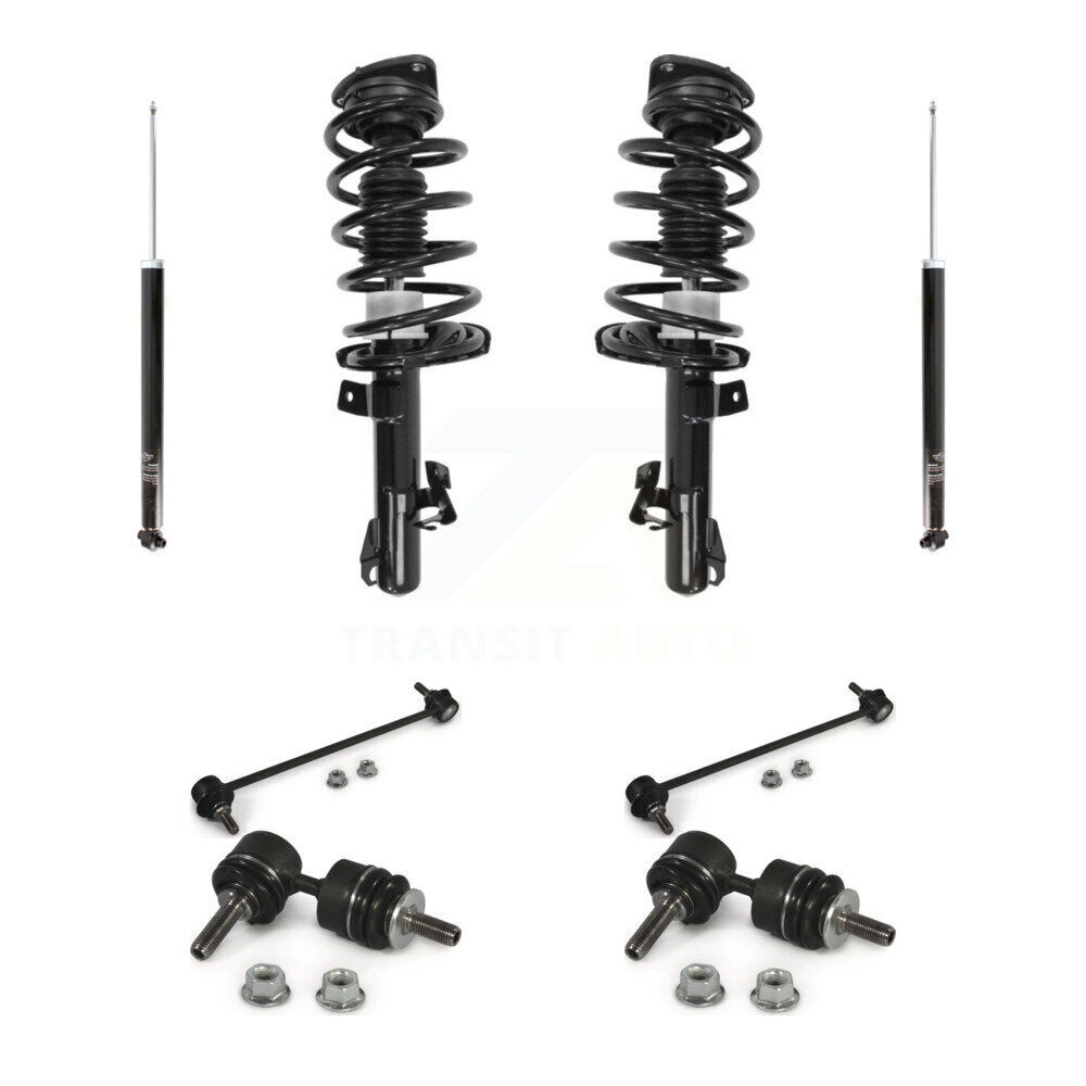 Complete Strut Rear Shock & TQ Bar Link Front Kit (8Pc) For 12-15 Mazda 5