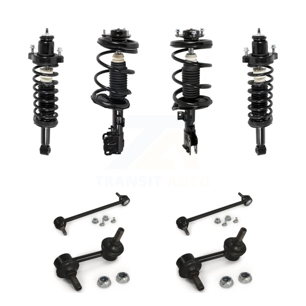 Complete Strut & TQ sway Bar Link Front Rear Kit (8Pc) For Mitsubishi Lancer