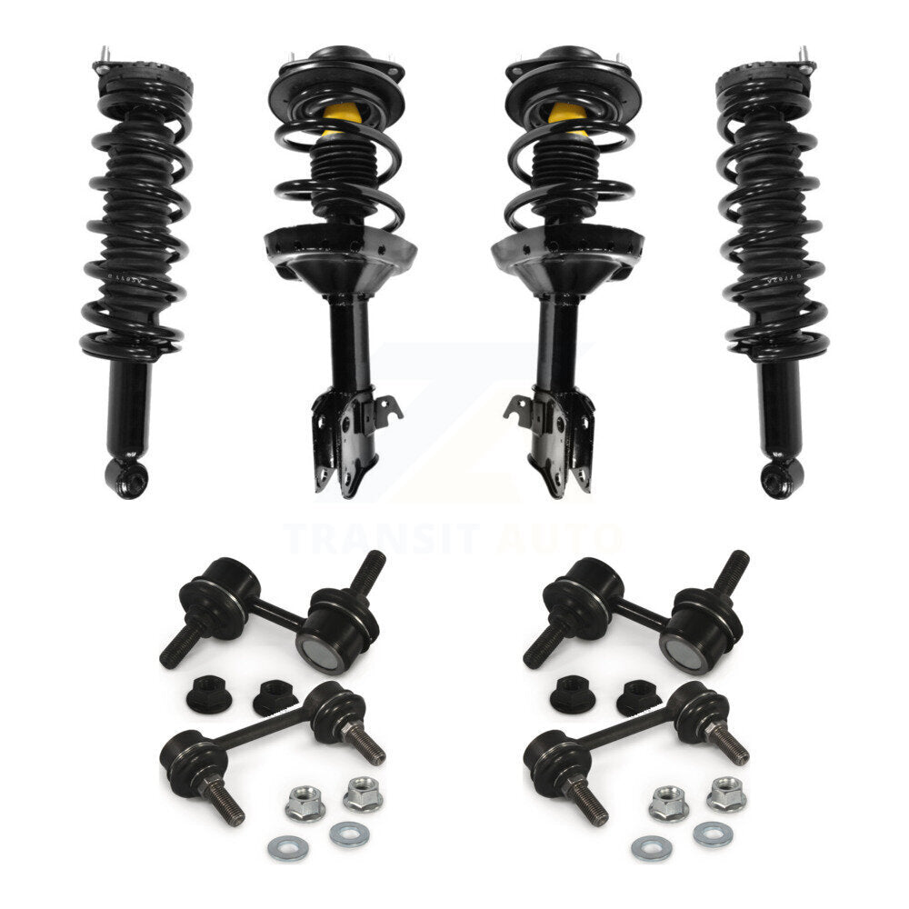 Complete suspension Strut & TQ Bar Link Front Rear Kit (8Pc) For Subaru Legacy