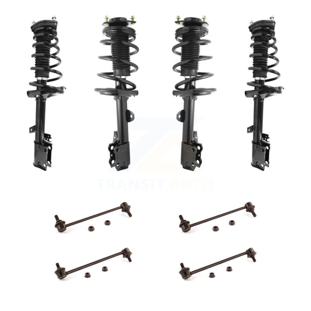 Complete Strut & TOR Bar Link Front Rear Kit (8Pc) For 09-12 Toyota Venza FWD