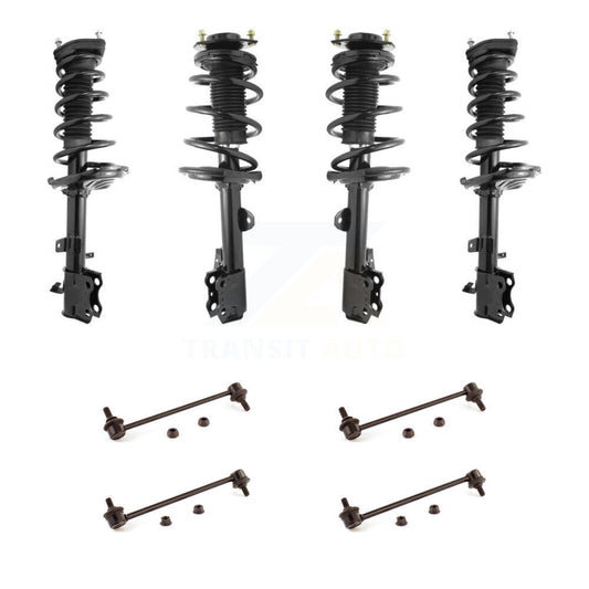 Complete Strut & TOR Bar Link Front Rear Kit (8Pc) For 09-12 Toyota Venza AWD