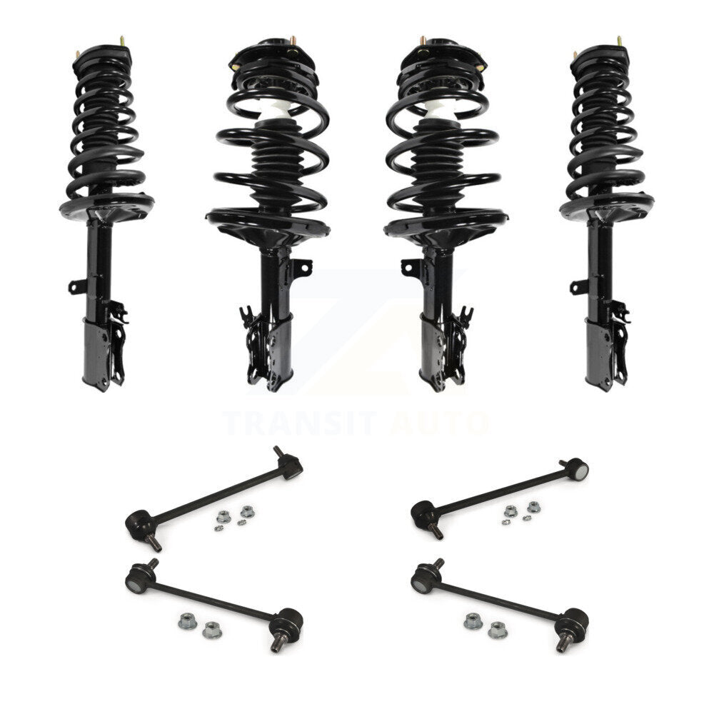 Complete Strut & TQ Bar Link Front Rear Kit (8Pc) For Toyota Camry Solara Avalon