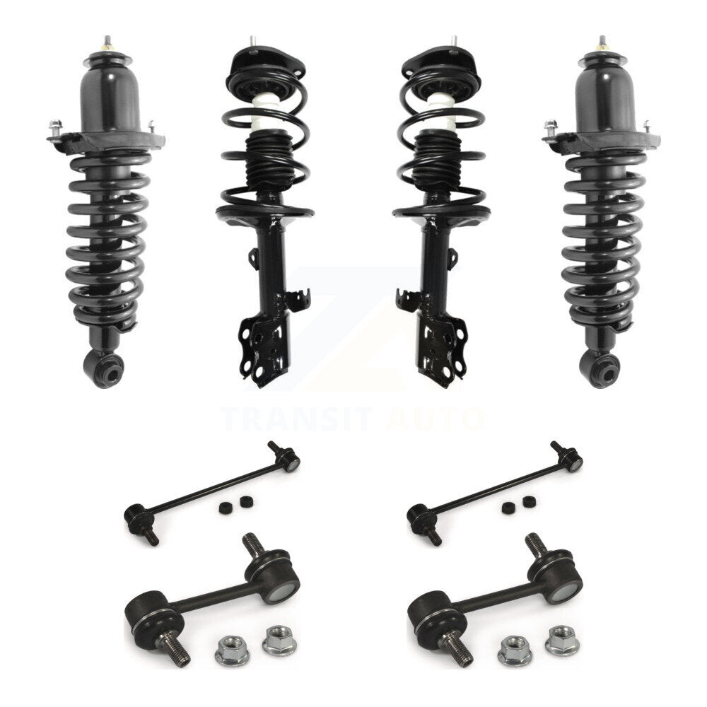 Complete Strut & TQ Bar Link Front Rear Kit (8Pc) For Toyota Matrix Pontiac Vibe