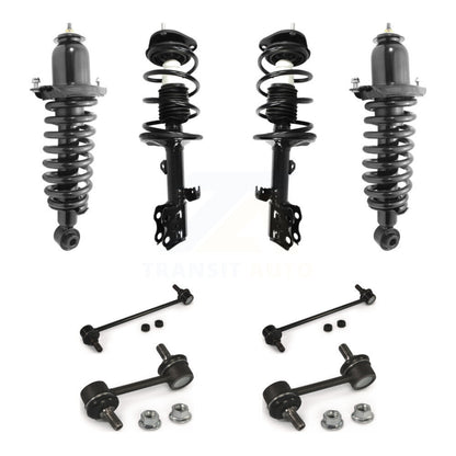 Complete Strut & TQ Bar Link Front Rear Kit (8Pc) For Toyota Matrix Pontiac Vibe
