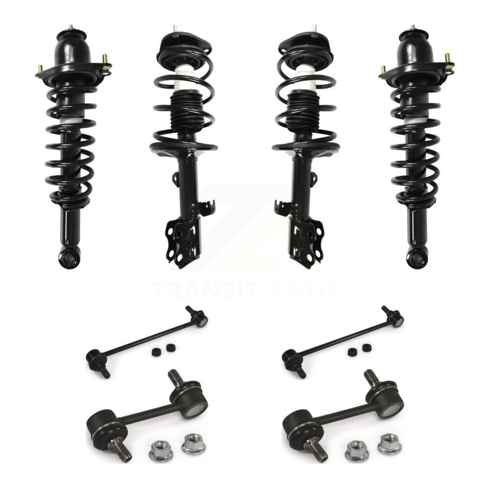 Complete Strut & TQ Bar Link Front Rear Kit (8Pc) For Pontiac Vibe FWD with 1.8L