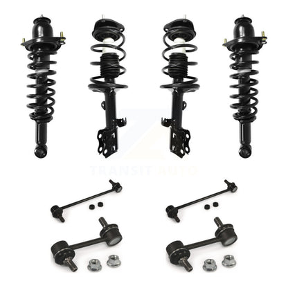 Complete Strut & TQ Bar Link Front Rear Kit (8Pc) For Pontiac Vibe FWD with 1.8L