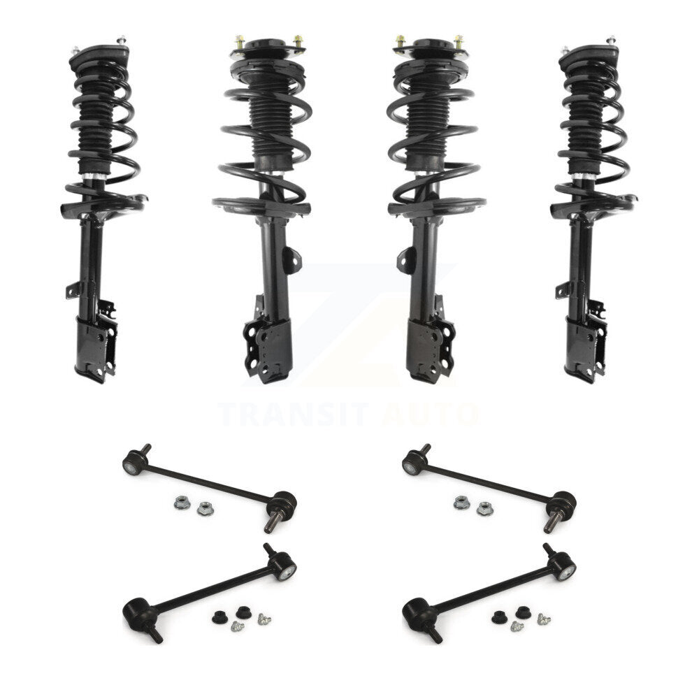 Complete Strut & TQ Bar Link Front Rear Kit (8Pc) For 2009-2012 Toyota Venza FWD