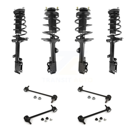 Complete Strut & TQ Bar Link Front Rear Kit (8Pc) For 2009-2012 Toyota Venza FWD