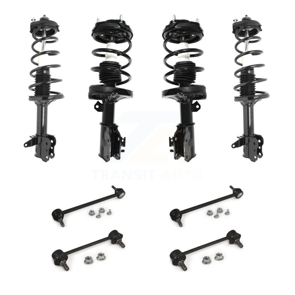 Complete Strut & TQ Bar Link Front Rear Kit (8Pc) For Mazda Protege Protege5