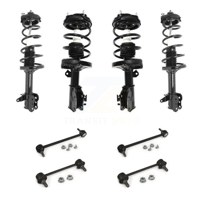 Complete Strut & TQ Bar Link Front Rear Kit (8Pc) For Mazda Protege Protege5