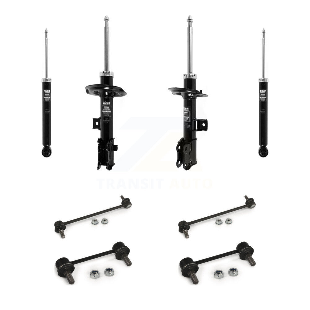 Suspension Strut Rear Shock & TQ Bar Link Front Kit (8Pc) For Kia Sportage